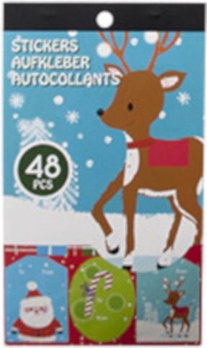 Verhaak Stickerblok Rendier A5 Papier 48 Stuks