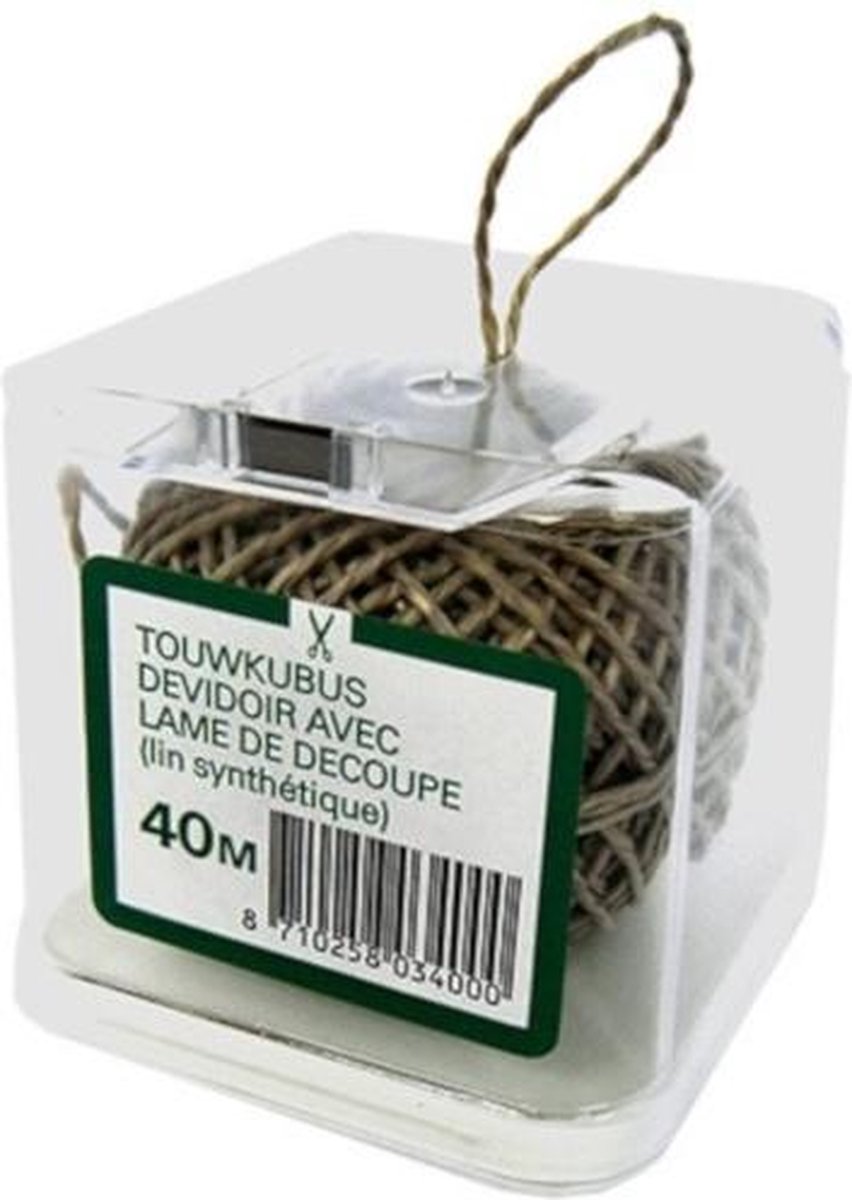 Verhaak Touw In Kubus 40 Meter Hennep Groen