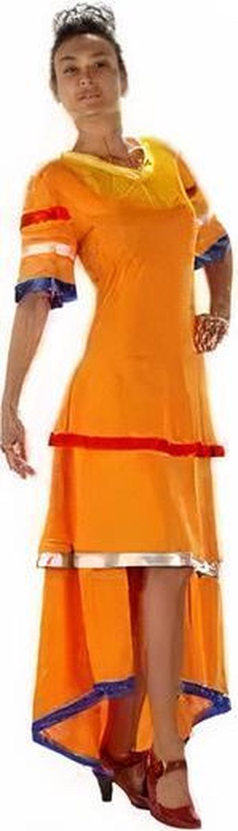 verkleedjurk Spaans dames polyester oranje maat XXL