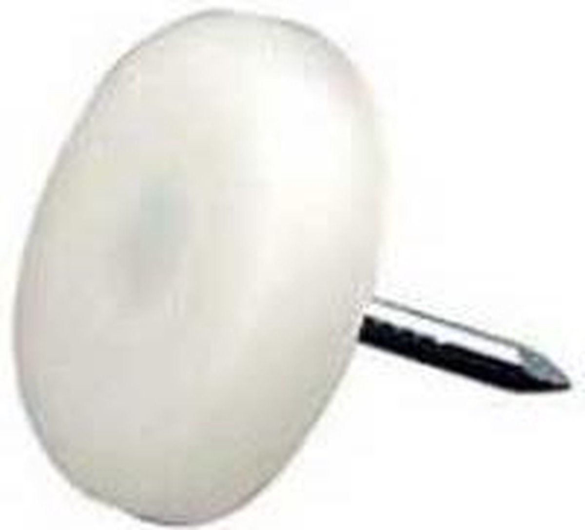   Glijnagel, kunststof wit diameter 25 mm per 4 stuks