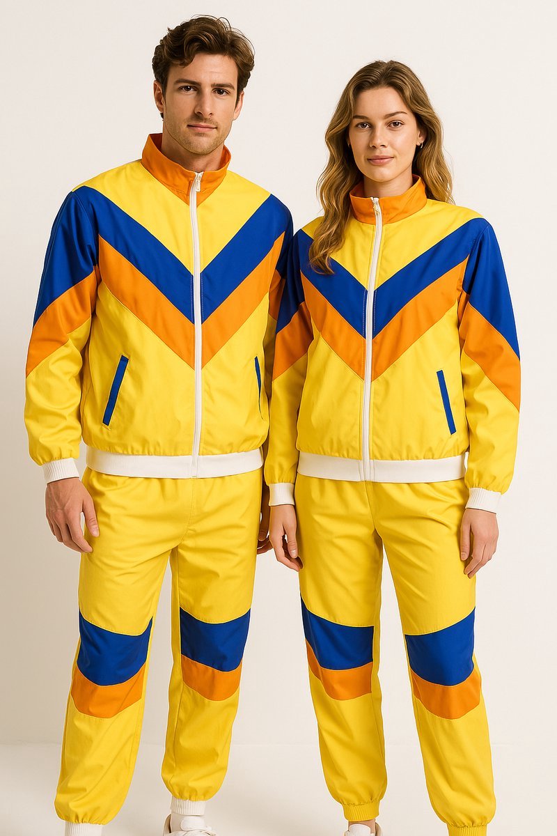 Vermanto Trainingspak - Carnaval - Kostuum - Fout - Verkleedkostuum - Carnavalskleding - New Kids - 80s - Heren - Dames - Roze - S/M