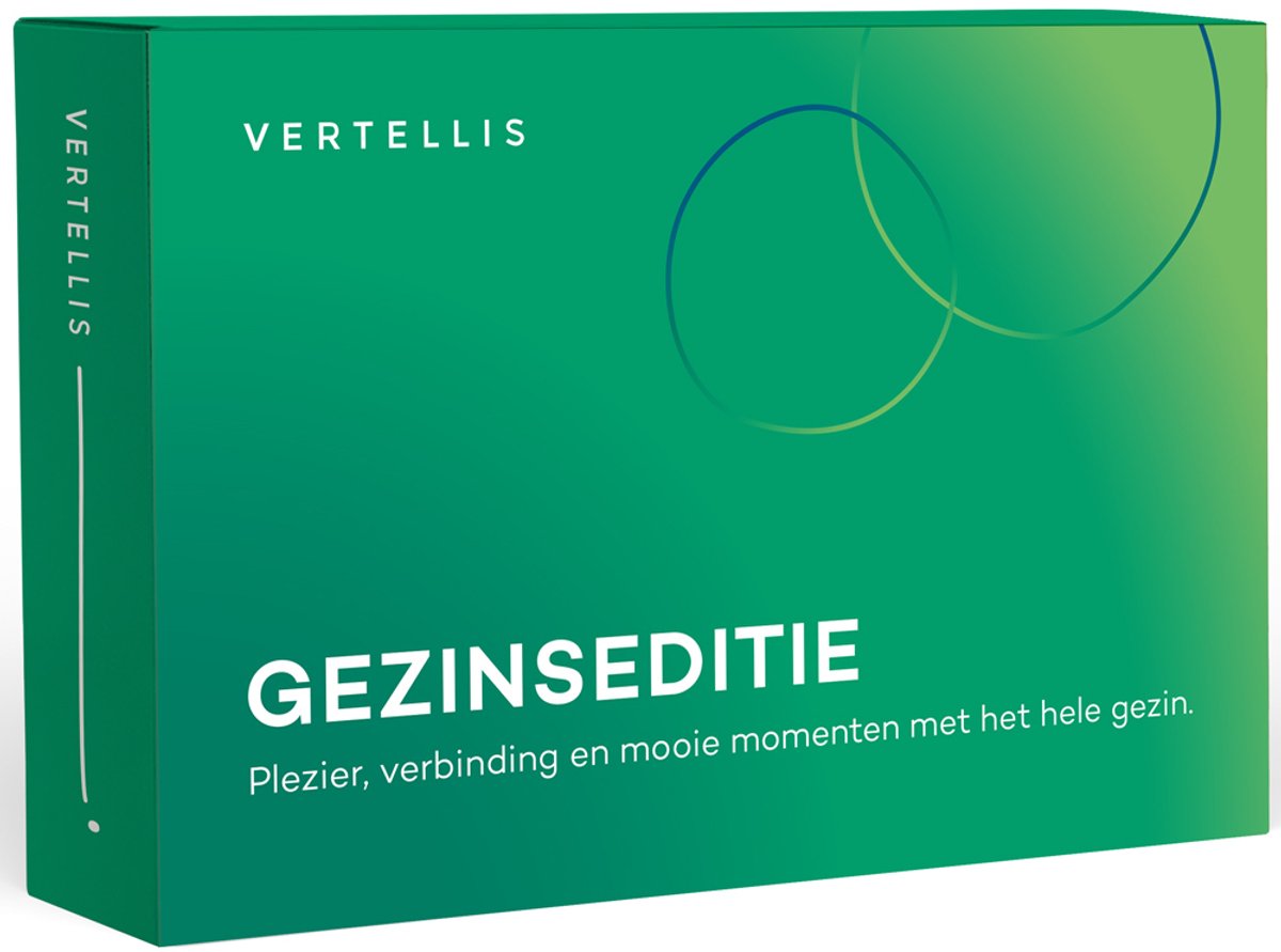 Gezinseditie vragenkaartspel - Vertellis - plezier, verbinding en mooie momenten met je gezin