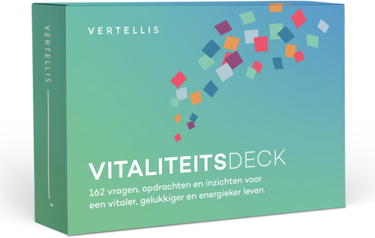 Vertellis - Vitaliteitsdeck - 162 vragen, opdrachten en inzichten voor meer vitaliteit en geluk