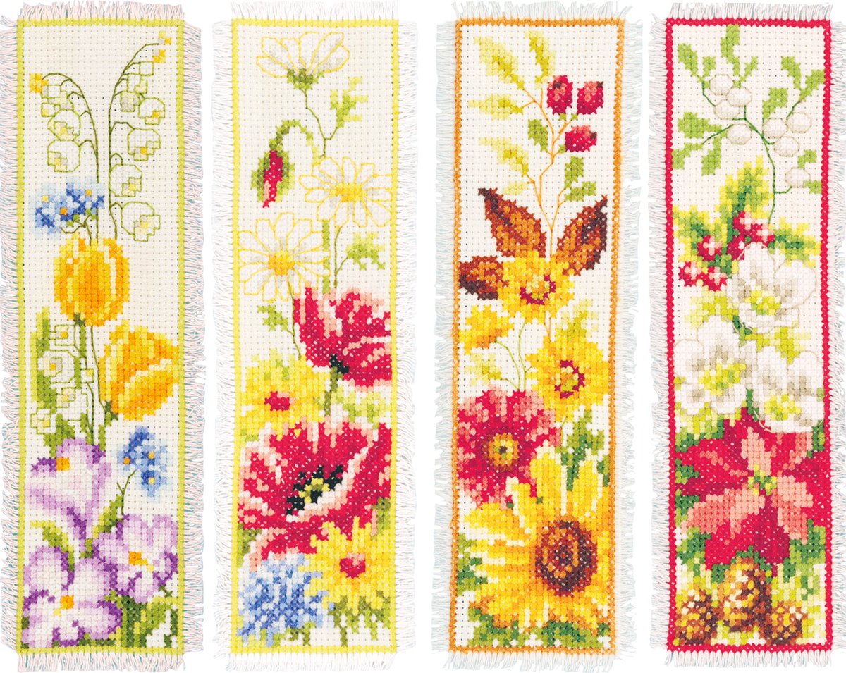 Vervaco - Bladwijzer kit 4 Seizoenen set van 4 - PN-0021443