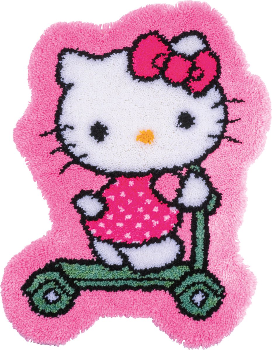 Vervaco - Knoopvormtapijt kit Hello Kitty Transport - PN-0205083