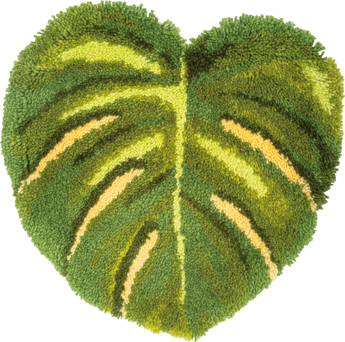 Vervaco - Knoopvormtapijt kit Monstera blad - PN-0201698