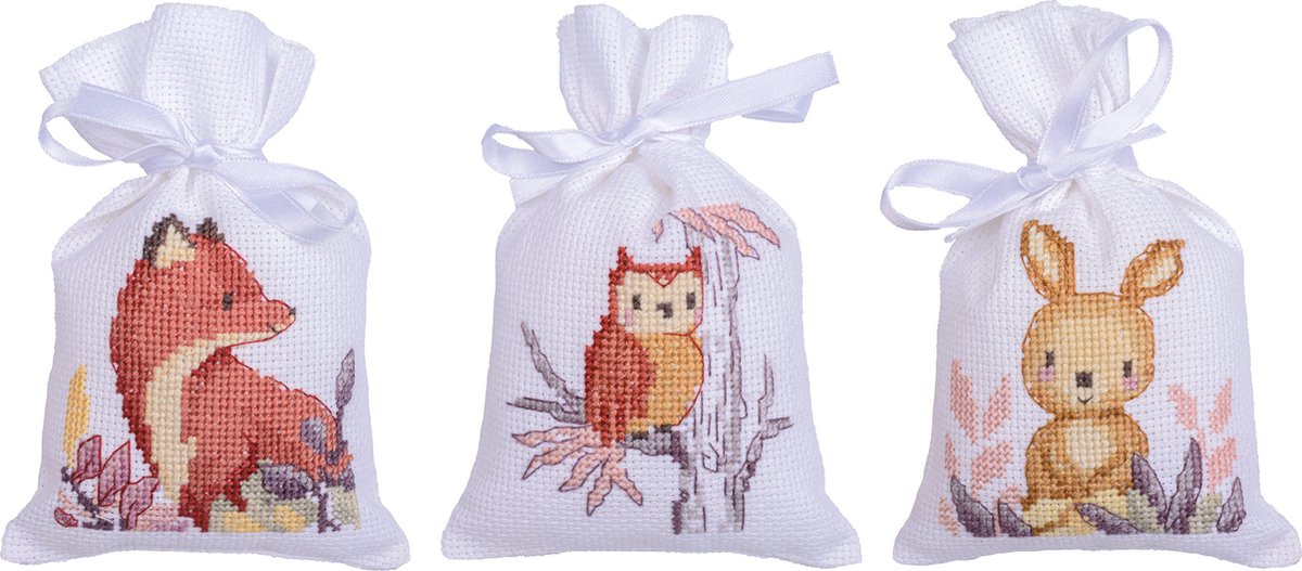 Vervaco - Kruidenzakje kit - In het bos - set van 3 - PN-0203548