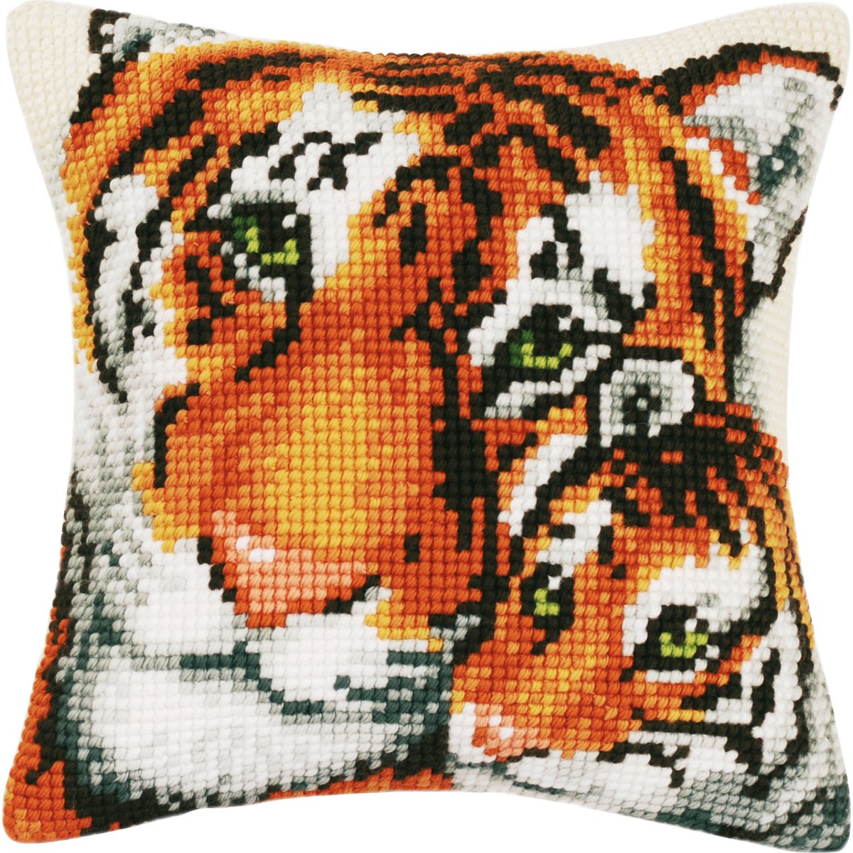 Vervaco - Kruissteekkussen kit - Tijger - PN-0202614