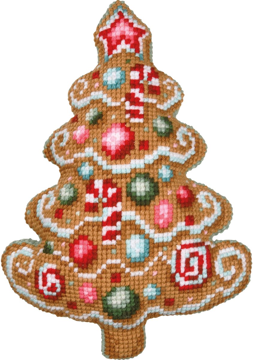 Vervaco - Kruissteekvormkussen kit met rug Christmas tree - PN-0215326