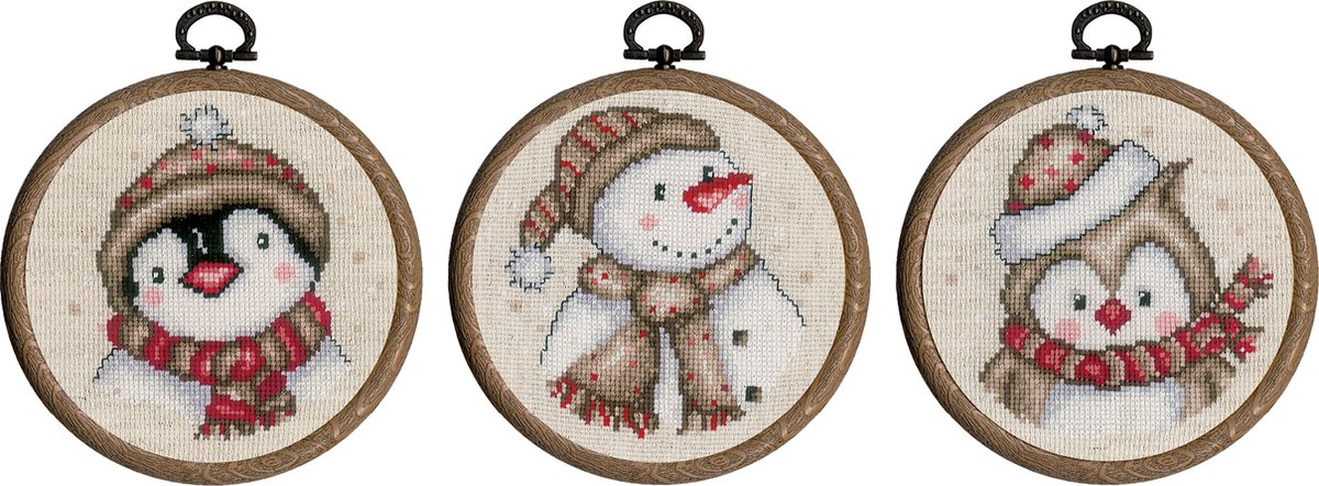 Vervaco - Miniatuur kit Winterfiguurtjes set van 3 - PN-0206920