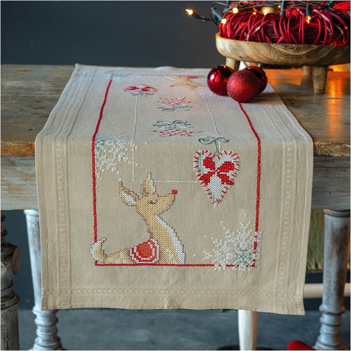 Vervaco Loper kit Rendieren in kerstsfeer PN-0198069
