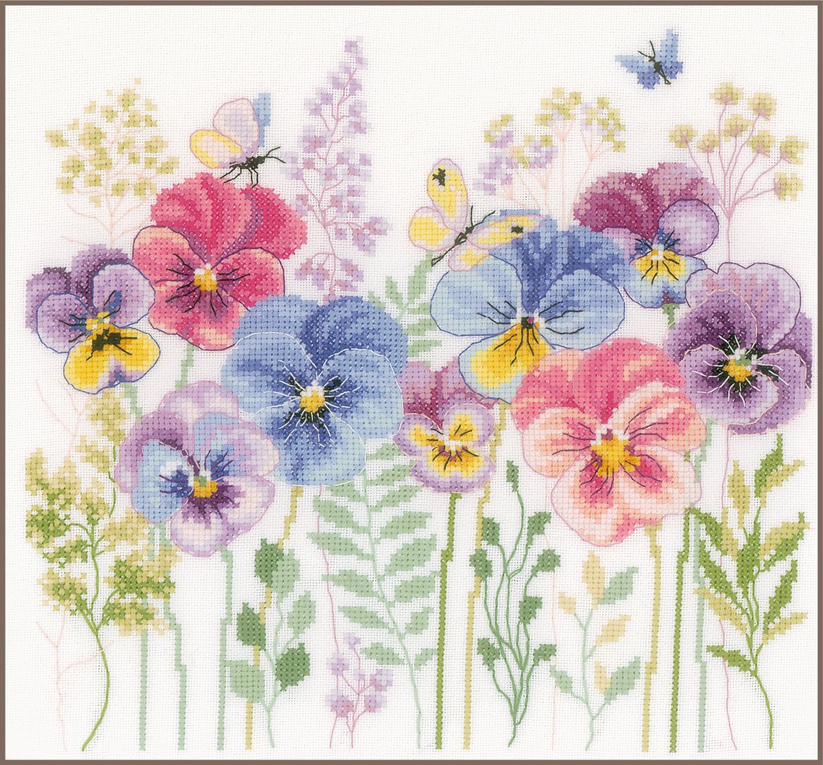 Vervaco Violetjes en grassen borduren (pakket) PN-0203632