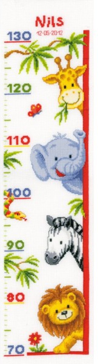 borduurpakket 70.358 jungle, groeimeter/meetlat