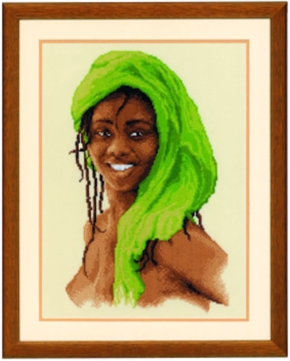 borduurpakket 75.541 meisje in groen