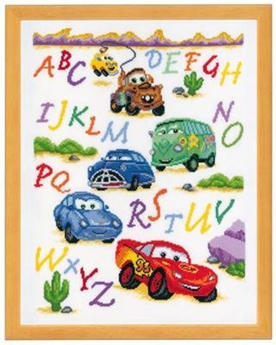 borduurpakket PN0014877 cars, a.b.c.