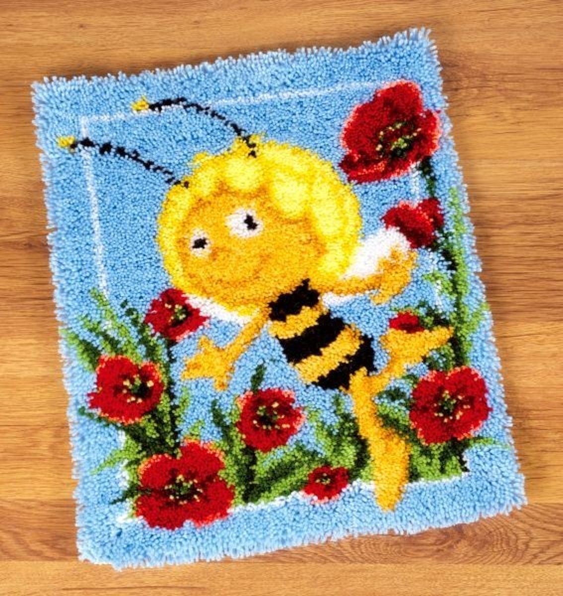 knoopkleed PN0150900 maya de bij, maja in klaprozenveld (incl. knoophaak)