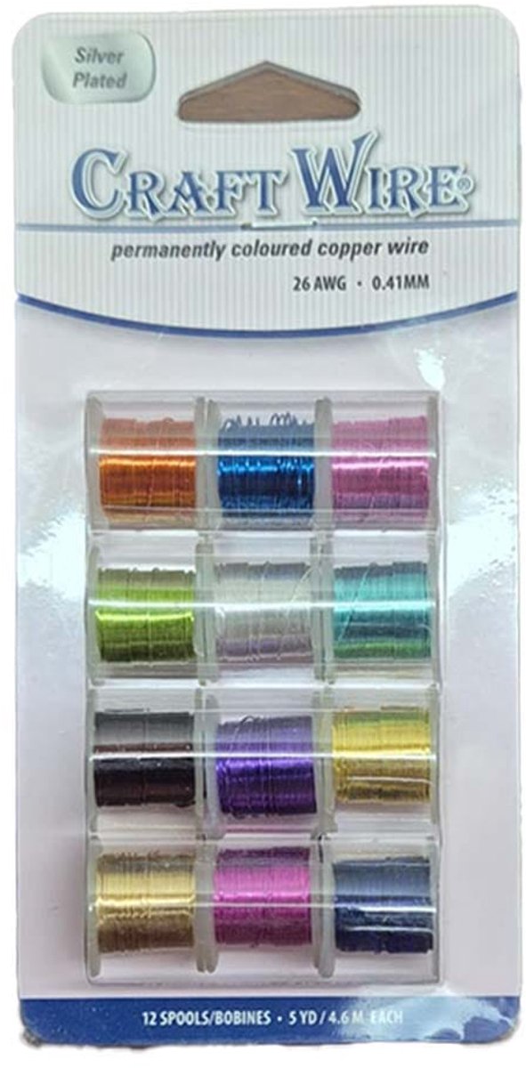 0.41 mm Gekleurd Koperdraad 12 Kleuren