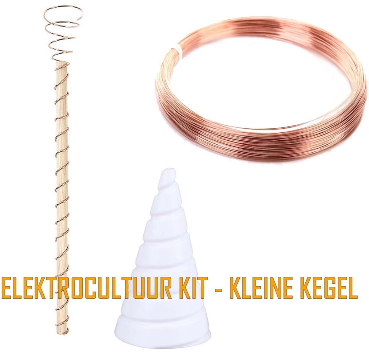 Elektrocultuur Kit – Kleine Fibonacci Kegel