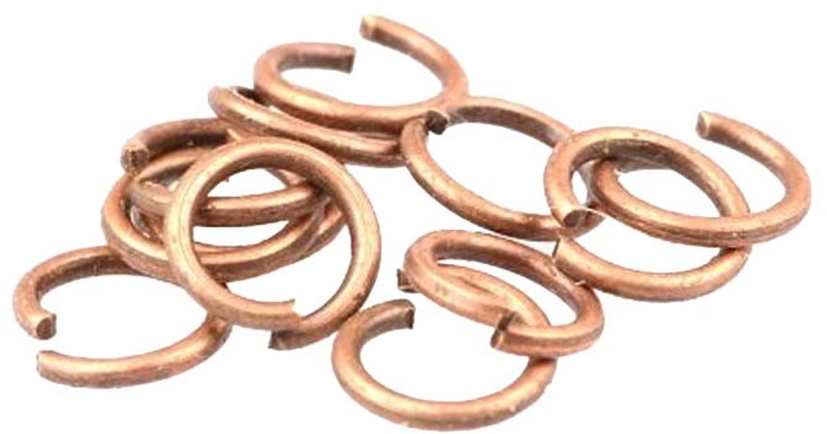 Verbindingsringen Koper 10 Stuks - 6 mm