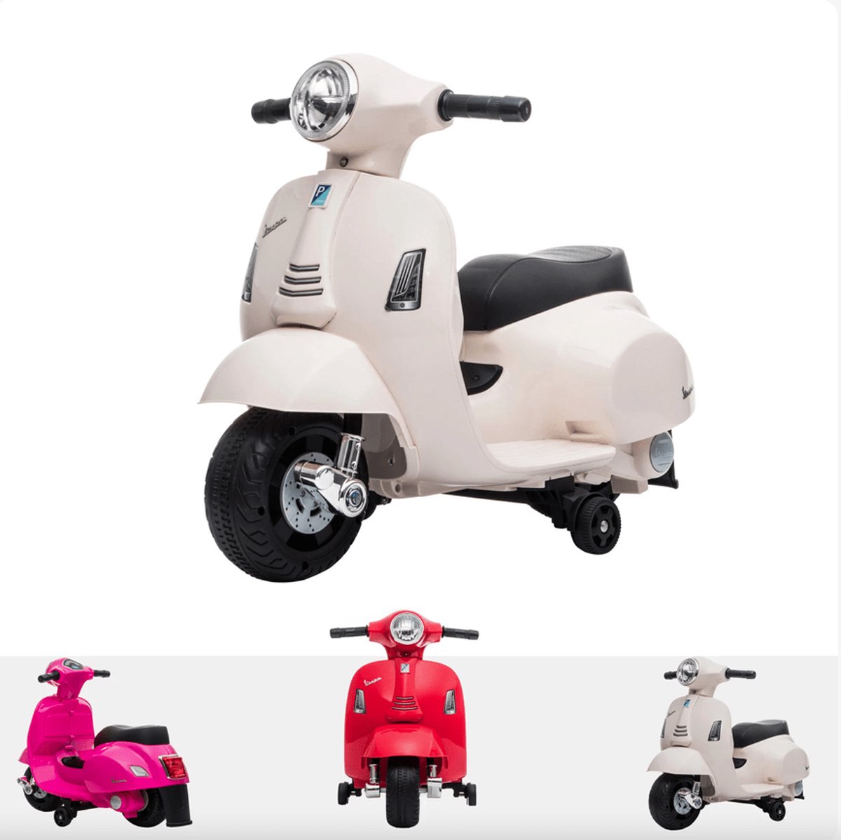 Mini   Elektrische Kinderscooter Wit