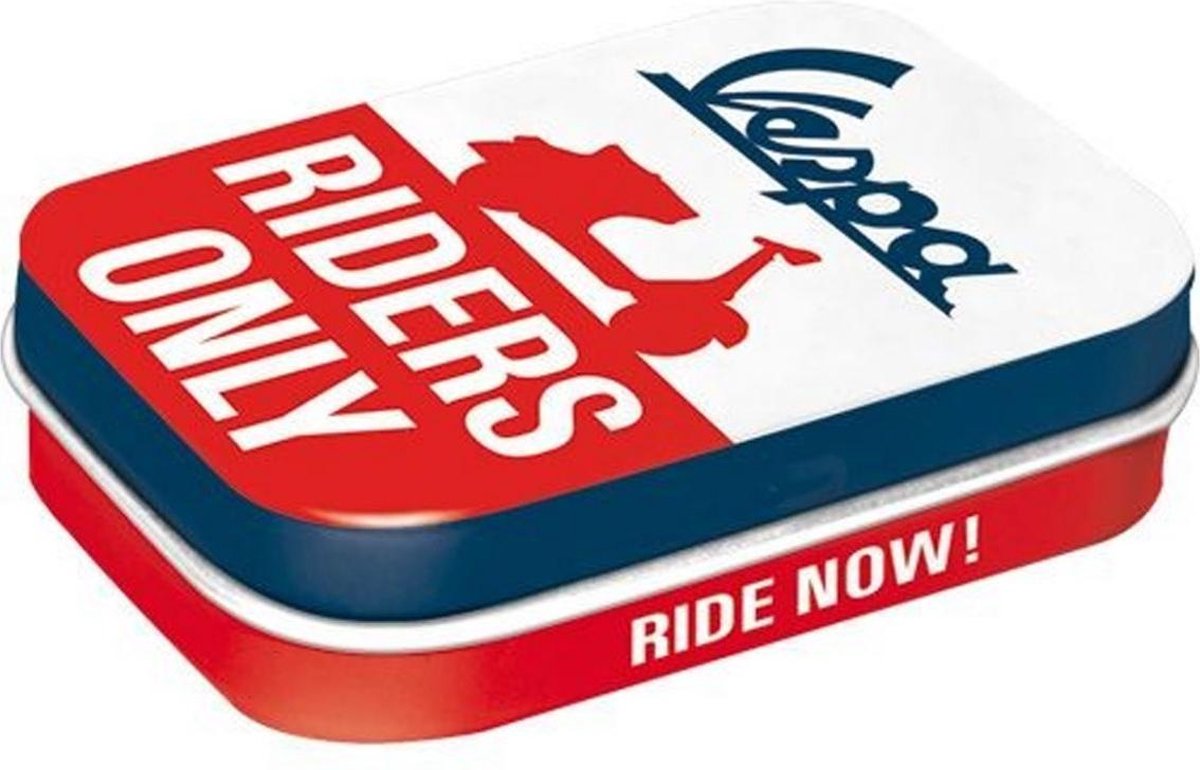 Vespa Riders Only Pepermunt Blik