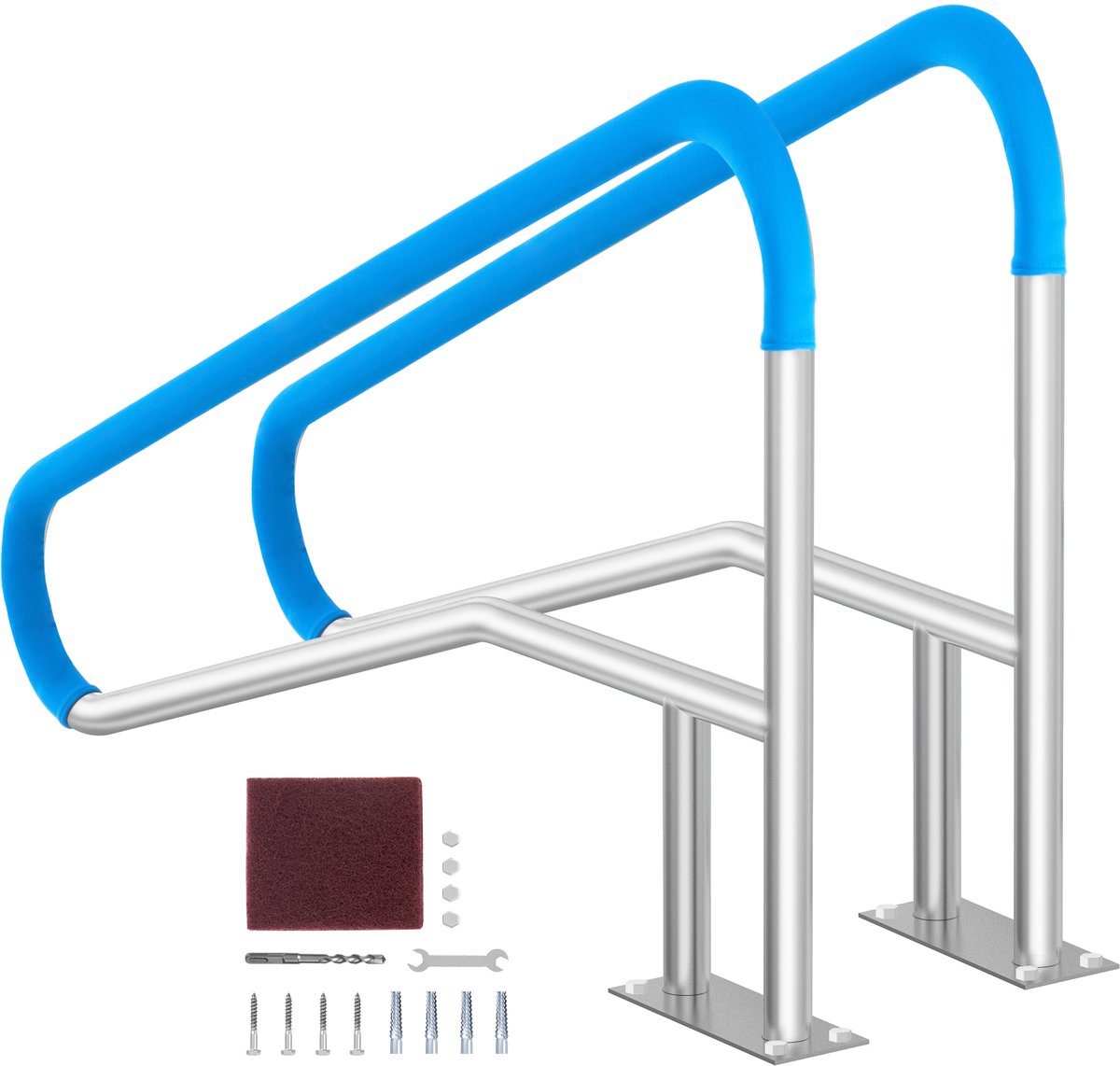 VEVOR 2 Stuks Zwembadleuning Handgreep Zwembadinstaphulp 1395x810x100mm