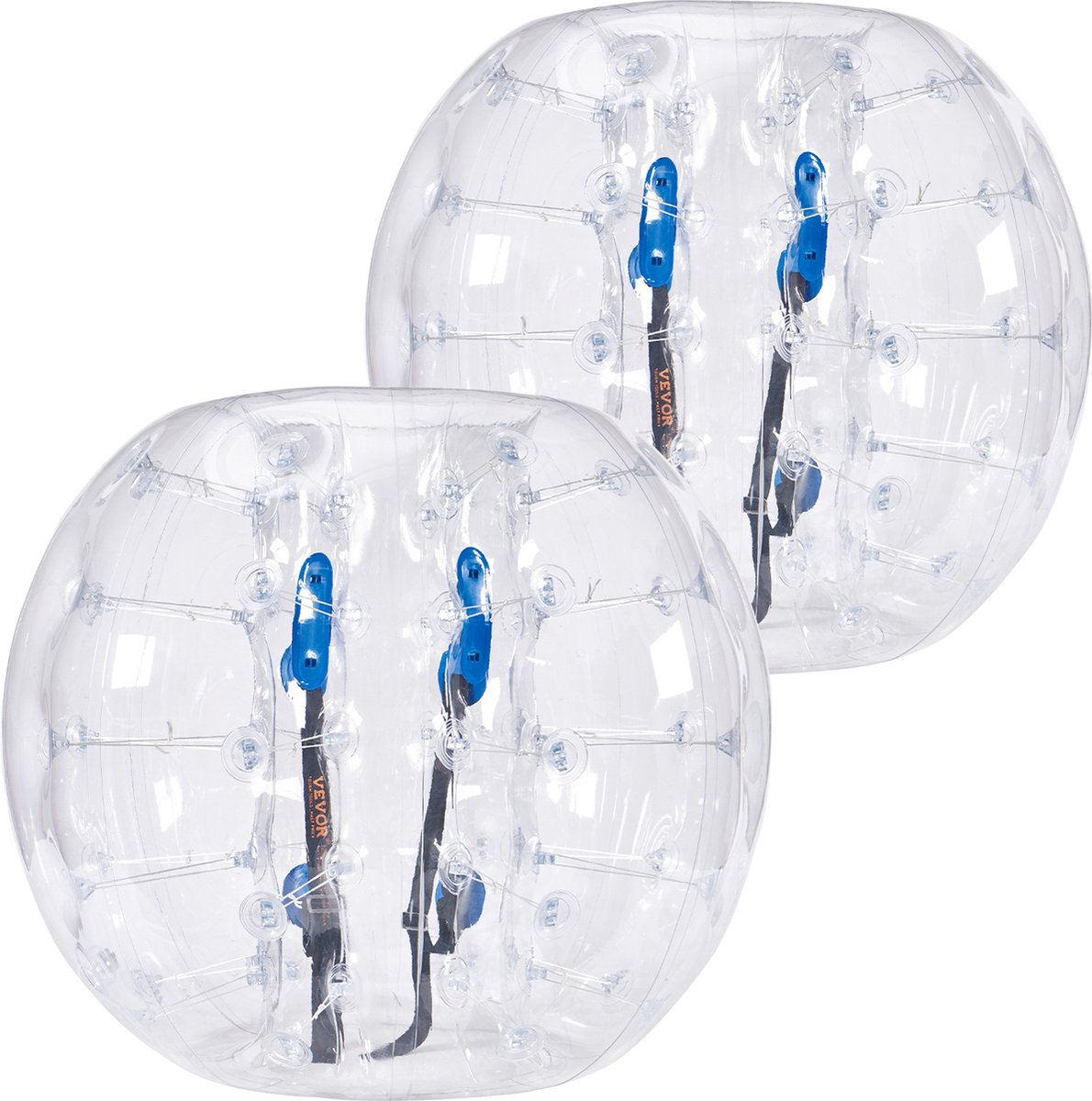 VEVOR Opblaasbare Bumperballen, 2 Stuks, 1,2 m Body Sumo Zorb-ballen voor Tieners en Volwassenen, 0,8 mm Dikke PVC Menselijke Hamster-bubbelballen voor Buitenteam-gamingspellen, Bumper-bopper-spel