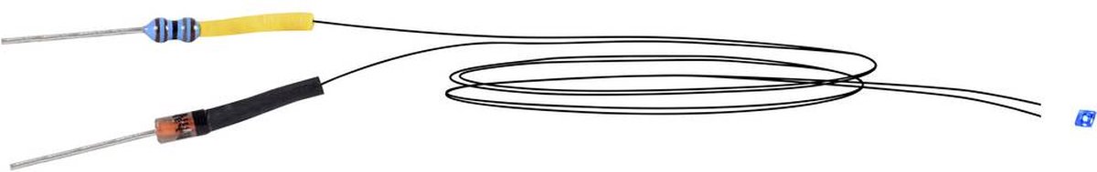  n 3564 LED mit Kabel, blau 5er LED Blauw 5 stuk(s)