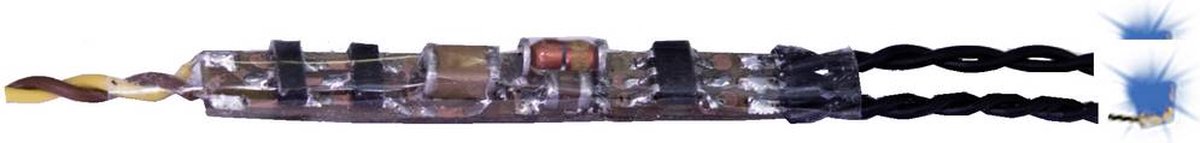  n 5271 Mikro-Blinkelektronik blau, 2 LEDs Knipperelektronica Blauw 1 stuk(s)