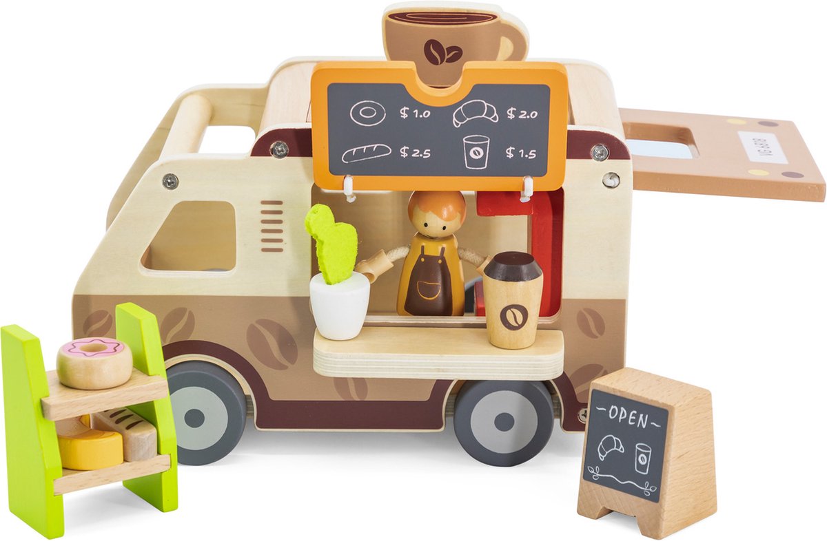 Coffee Truck Wooden Play set (3Y+)