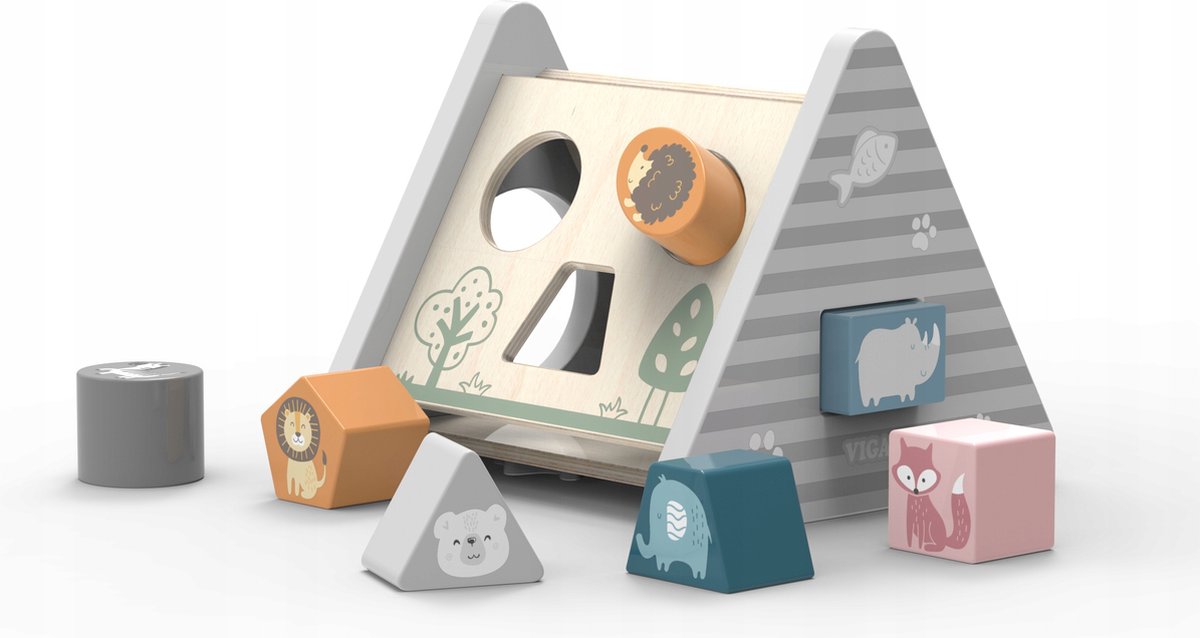 PolarB By ViGa - Vormenstoof - Motoriek oefenen -  Hout - 162x160x140mm