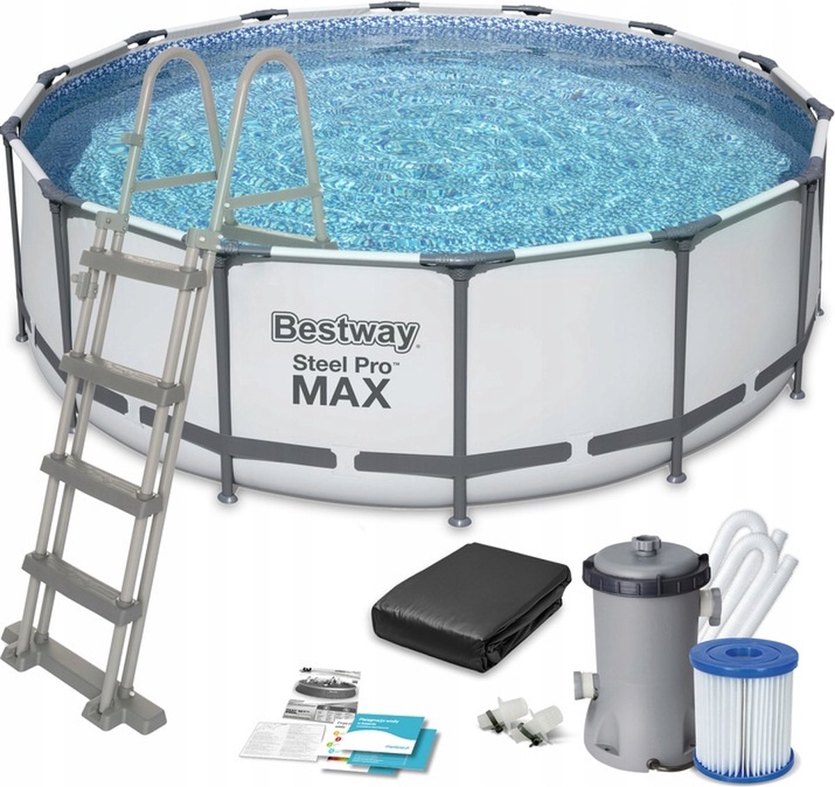 Bestway Steel Pro Max - Opzetzwembad - 457x122 cm - complete set