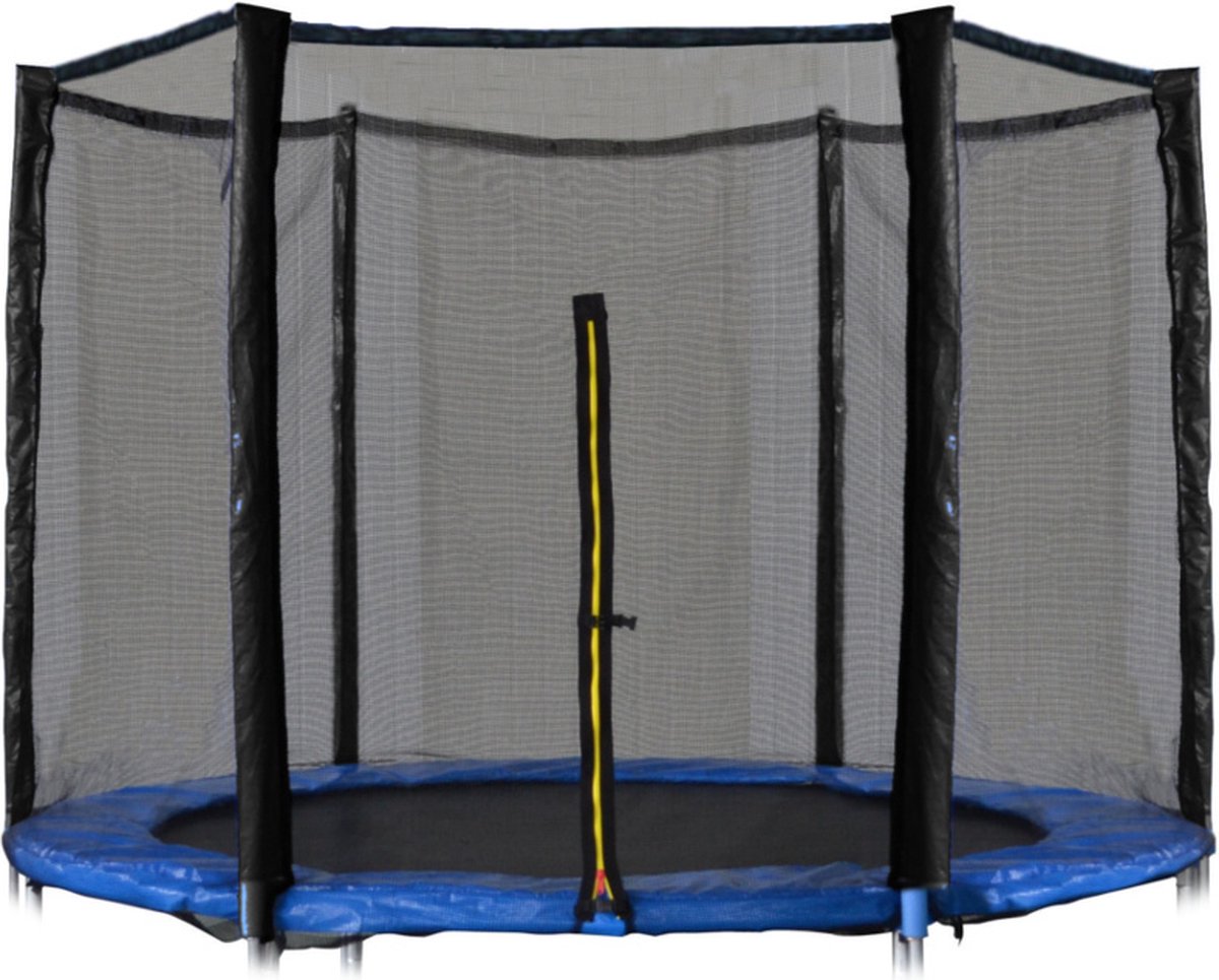 Trampoline net 305 cm - buitenrand - 6 palen - 10Ft - veiligheidsnet