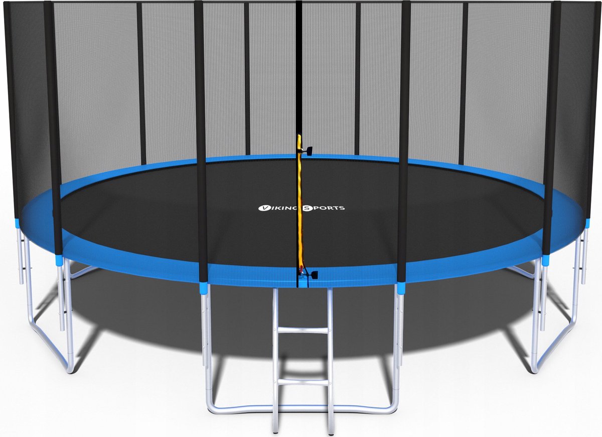 Viking Sports - Trampoline - met veiligheidsnet - 465 cm - blauw