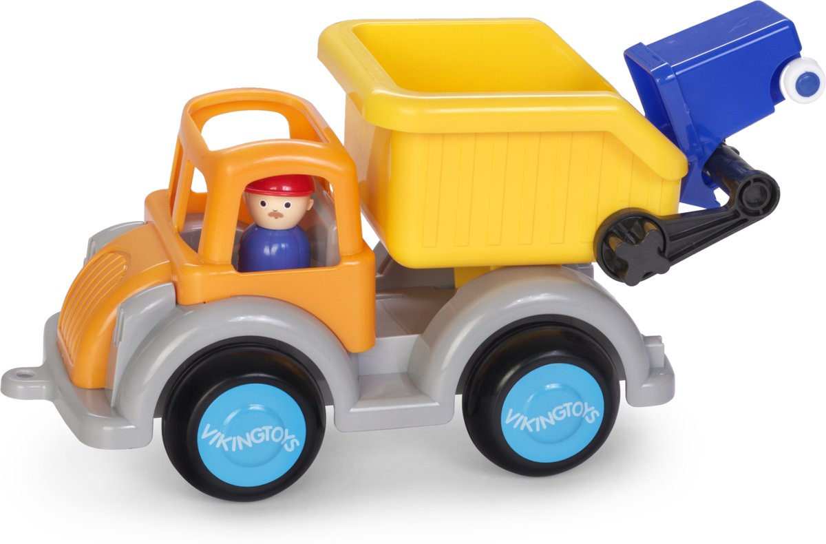 Jumbo Garbage truck with 2 figures Fun colors