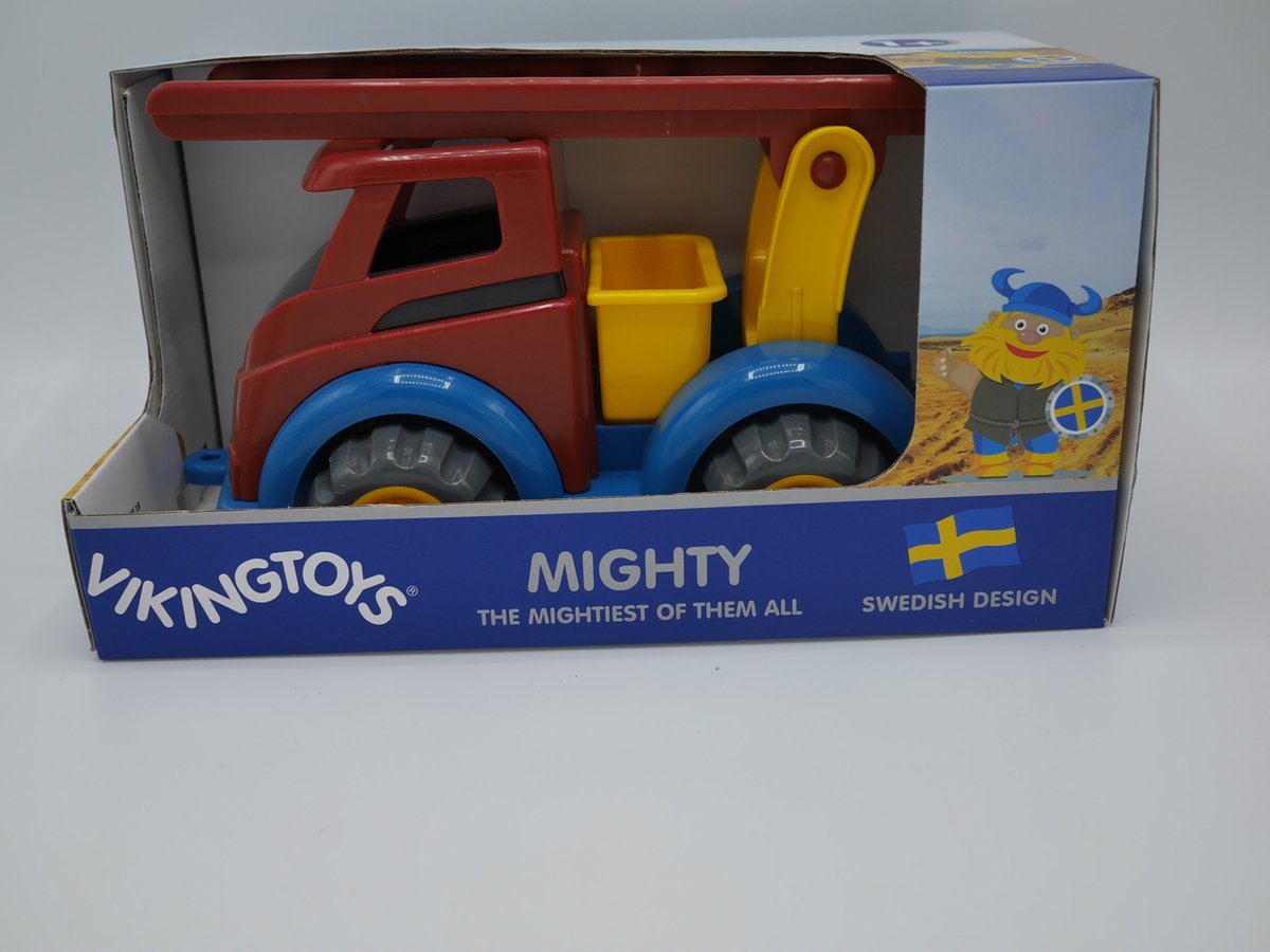 Viking toys stevige brandweer auto. 29 cm lang.