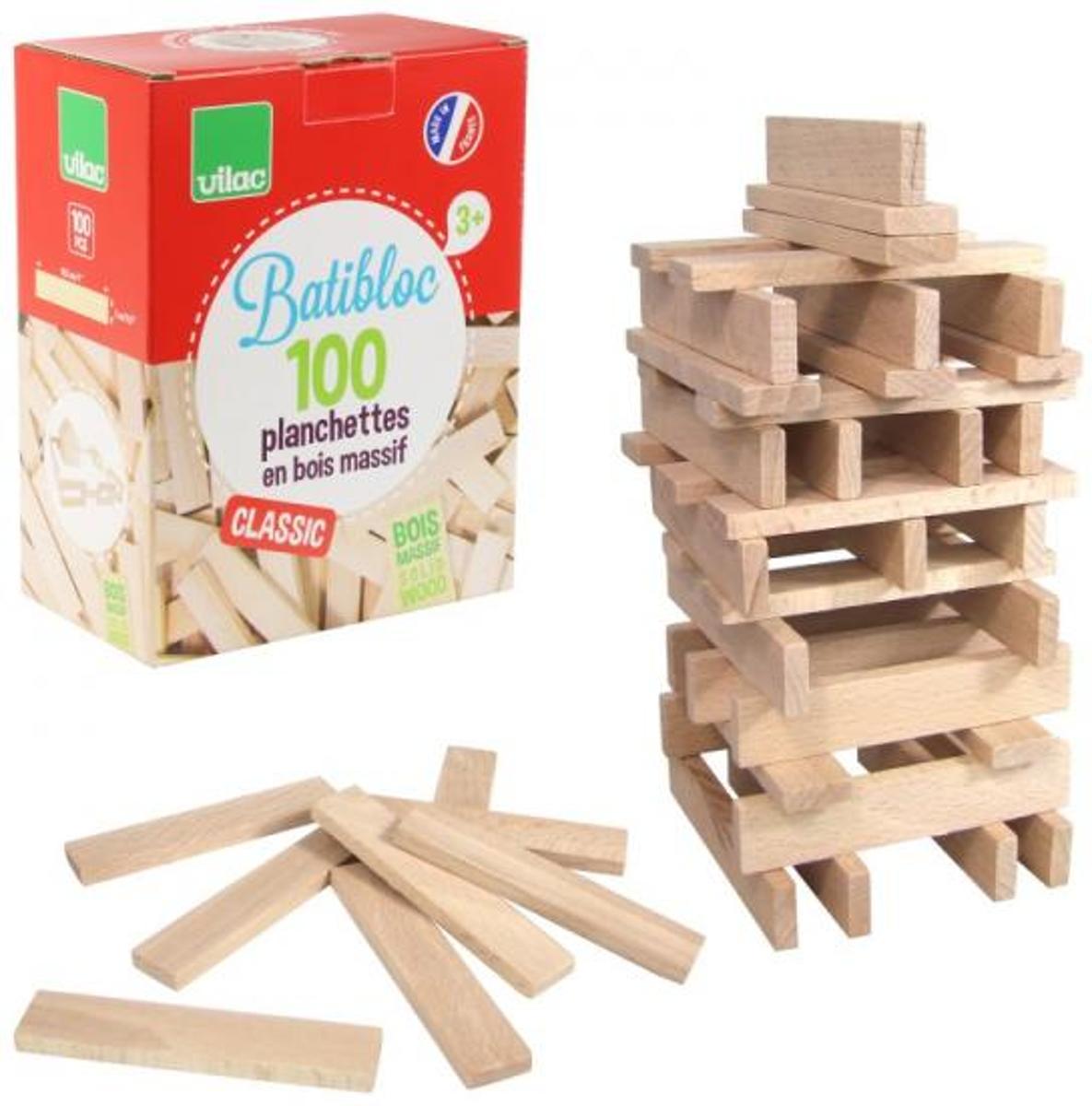 batiblok classic 100 planken in hout naturel