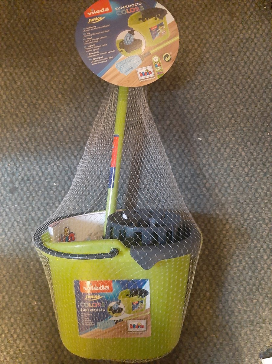   Dweilmop En Emmer Mini groen kinder