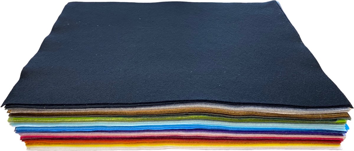 Vilt Lapjes - Mega pakket - 30 x 40 cm lapjes - 60 lapjes