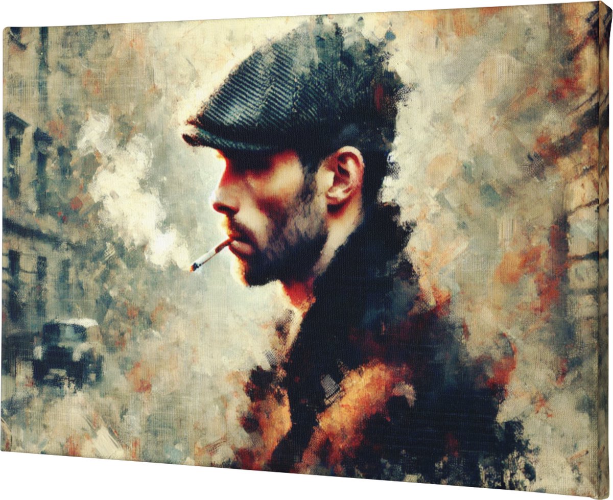 Stille Observant - Rust en Rook - Haarscherp Canvas Portret - 90x60