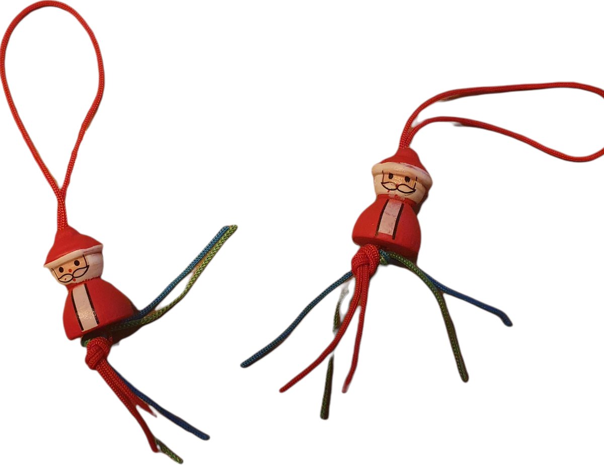 10x Kerstman gelukspoppetjes