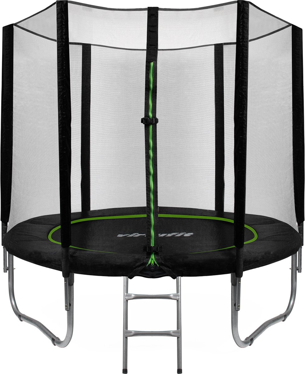 VirtuFit Trampoline met Veiligheidsnet - Zwart - 251 cm