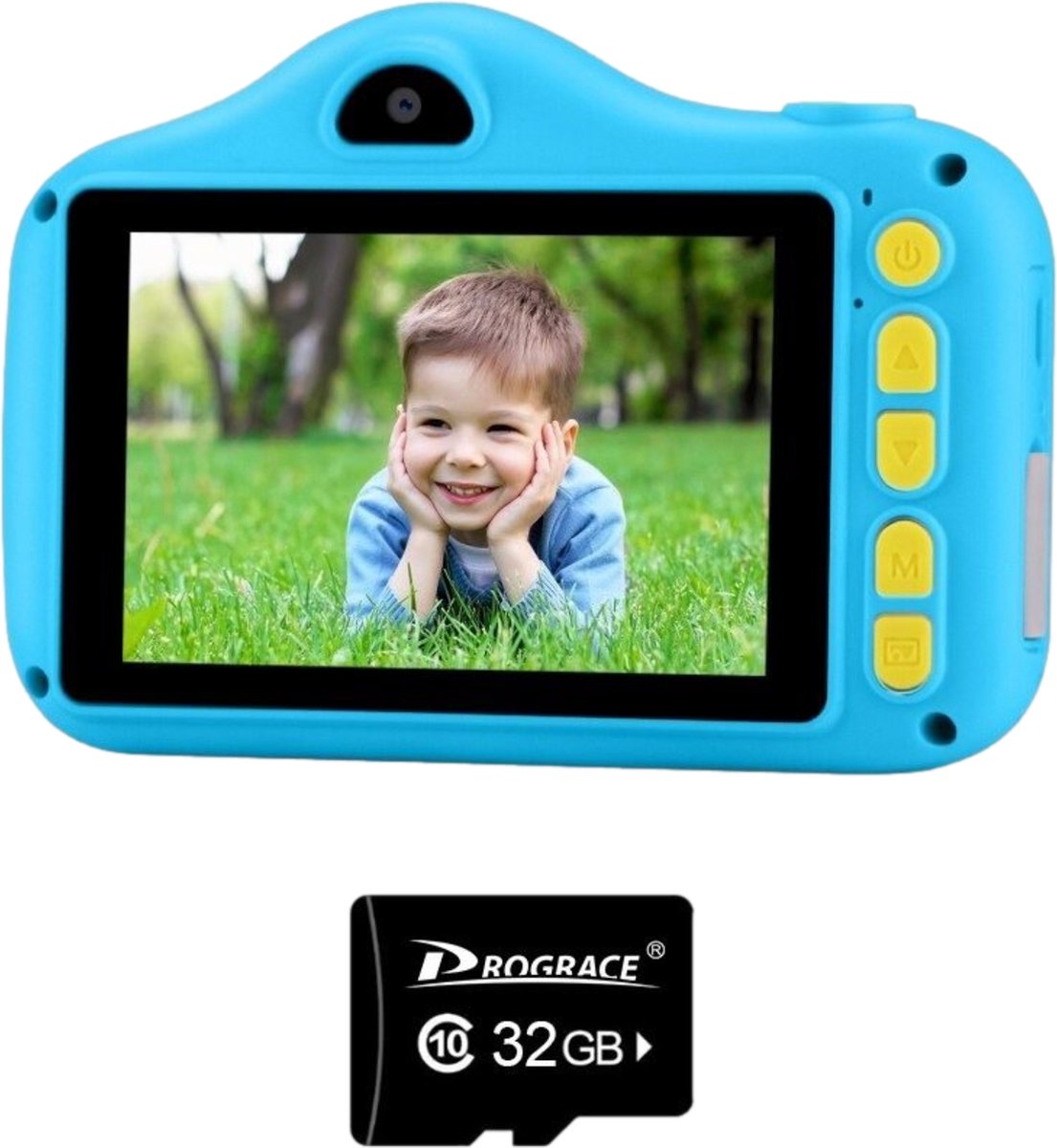Digitale Kindercamera Vitasy Pro - HD 1080p - Blauw - Kinder Camera Digitaal - Vlog camera kinderen - Fototoestel Voor Kinderen - Inclusief 32GB SD Kaart - Black Friday 2022