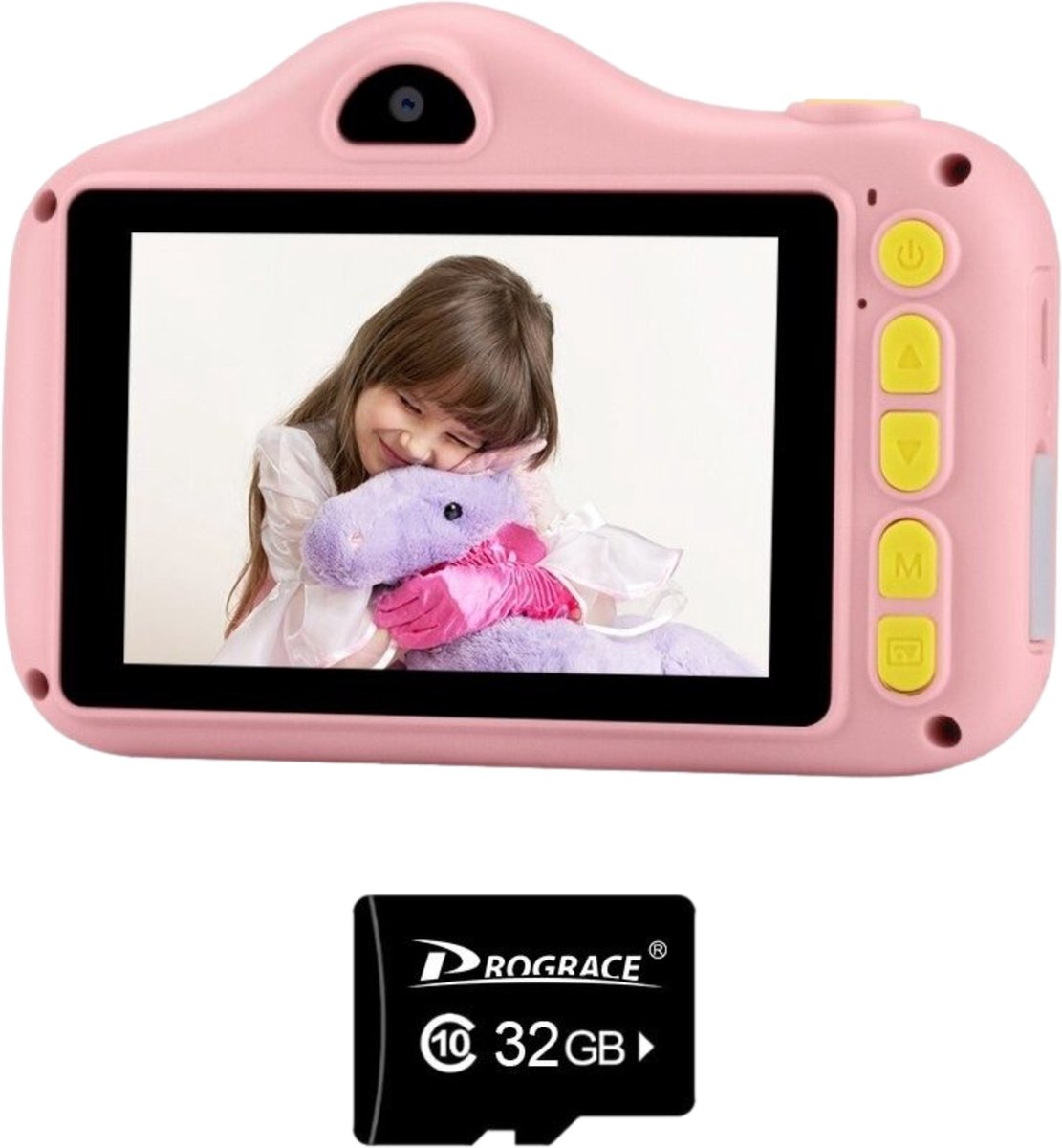 Digitale Kindercamera   Pro - HD 1080p - Roze - Kinder Camera Digitaal - Vlog camera kinderen - Fototoestel Voor Kinderen - Inclusief 32GB SD Kaart - Black Friday 2022
