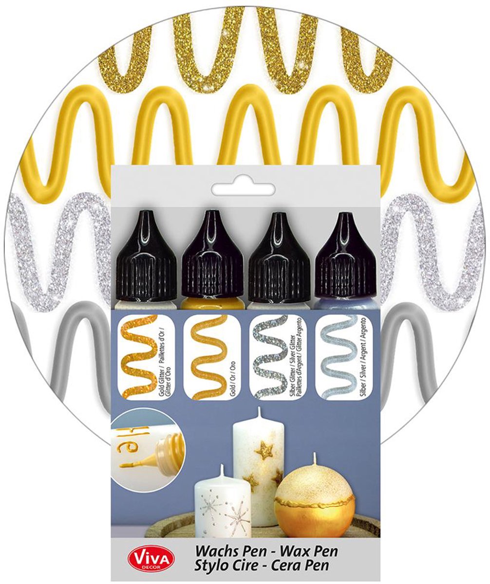 Candle Wachs Pen 4 x 28ml.