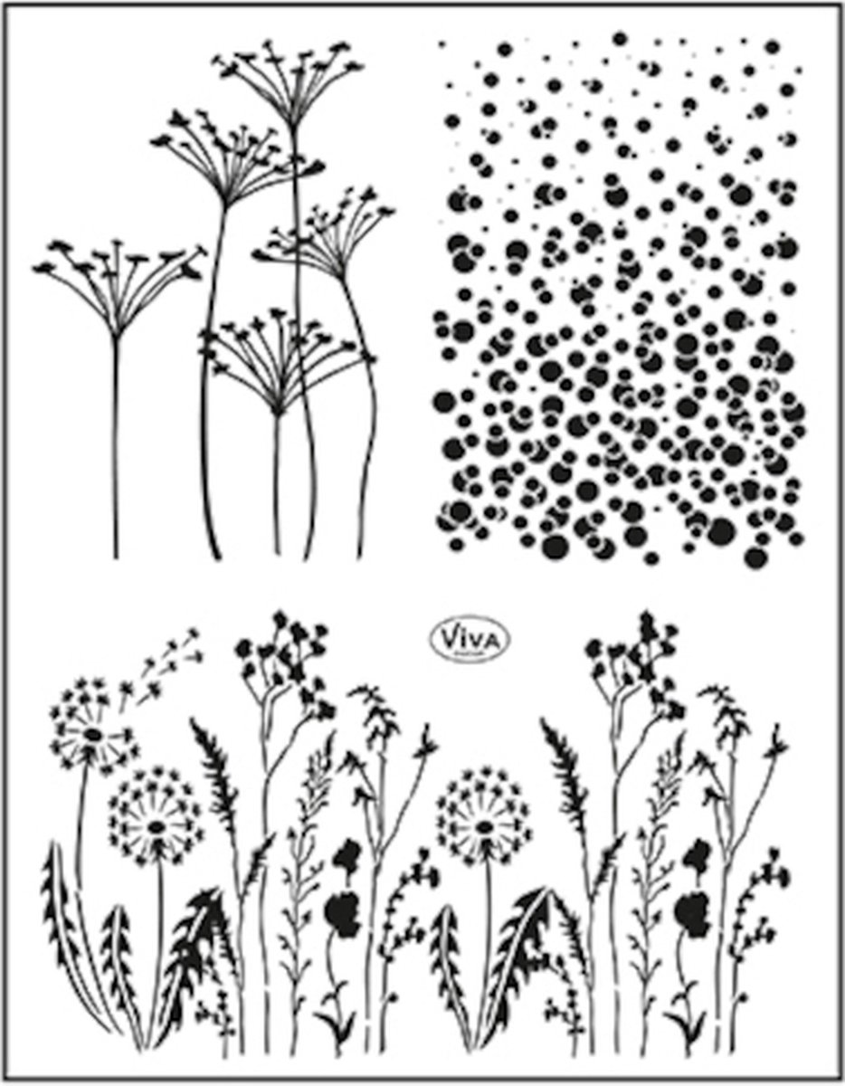 Viva Decor - Clear Stamp - Hintergrund Wiese