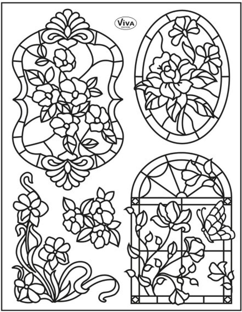 Viva Decor - Clear Stamp - Tiffany style with window