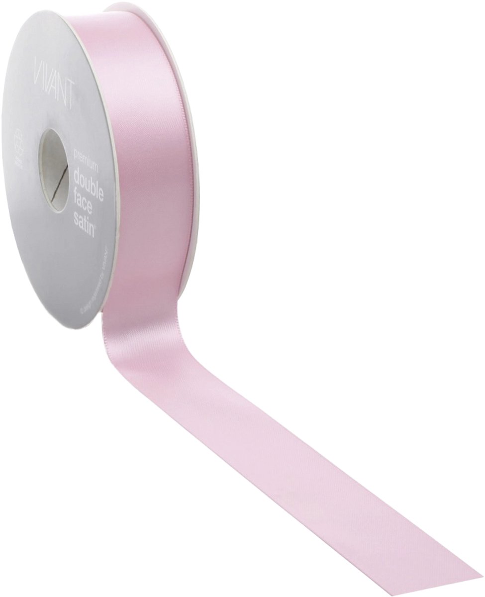 Baby Roze Satijnlint - Double Face - 3-38 mm - 25-50 meter
