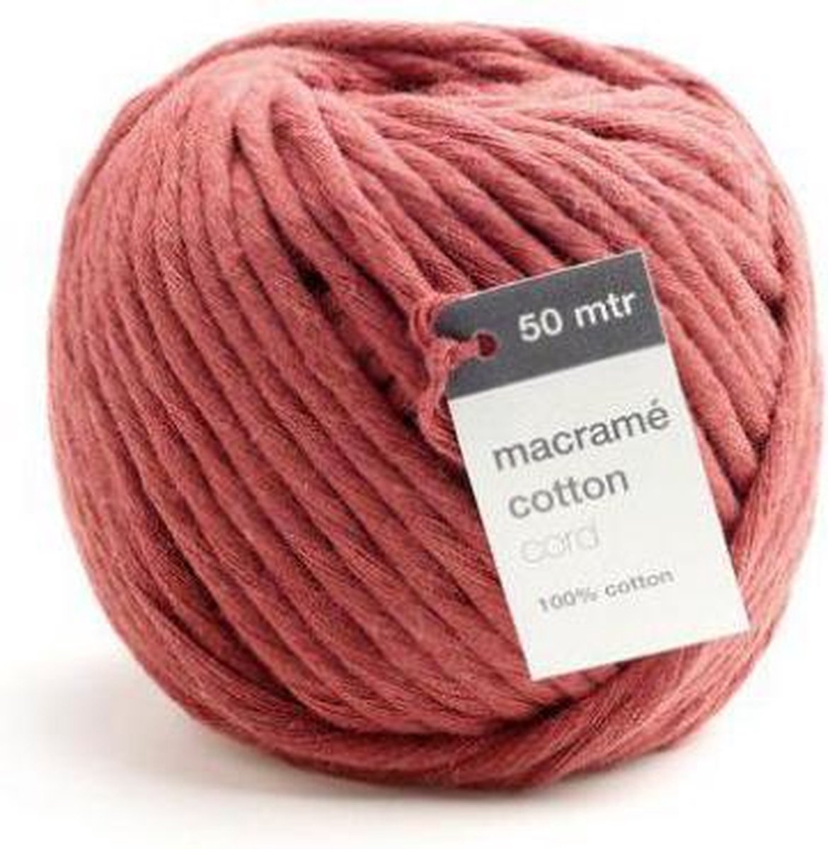Macrame Cotton Cord, Vieux rose
