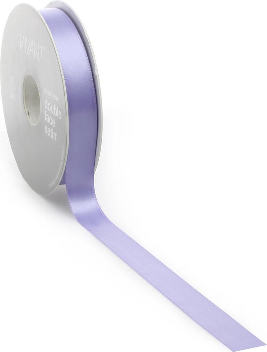 Satijn lint 10 mm blauw op rol van 25 meter